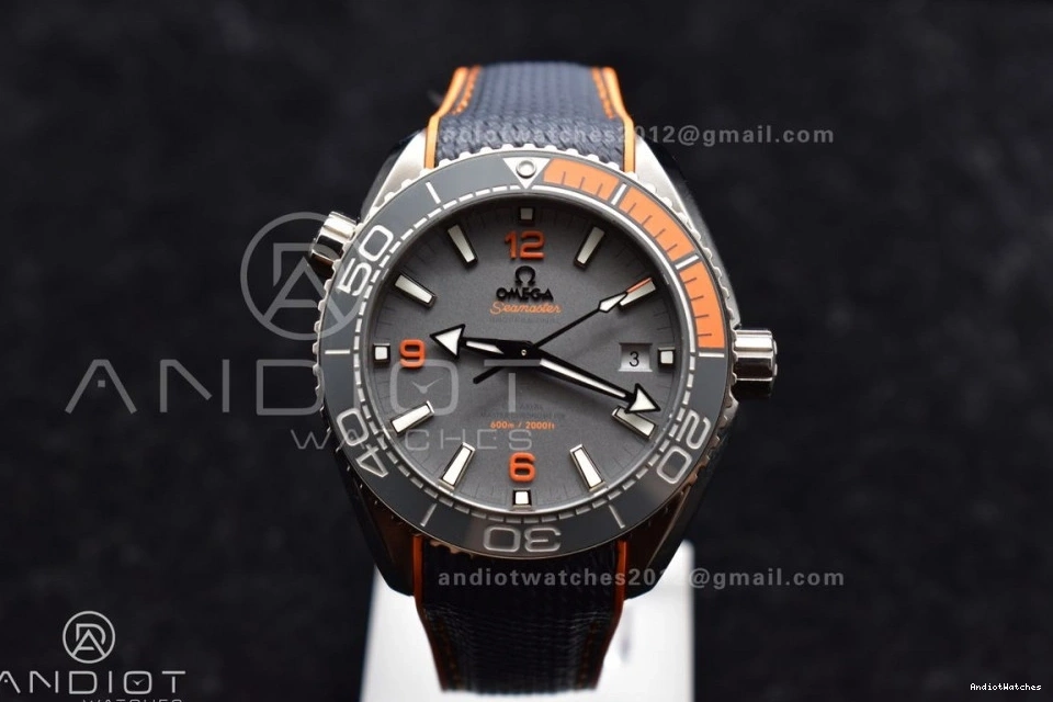 Edition Bezel Trendsetting Planet Orange SS Clone 43.5mm Best A8900 Gray on V 1010 Super VSF Ocean 1:1 Dial Black Strap Nylon 0220